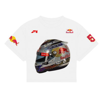 VETTEL HEAD SHIRT | WHITE